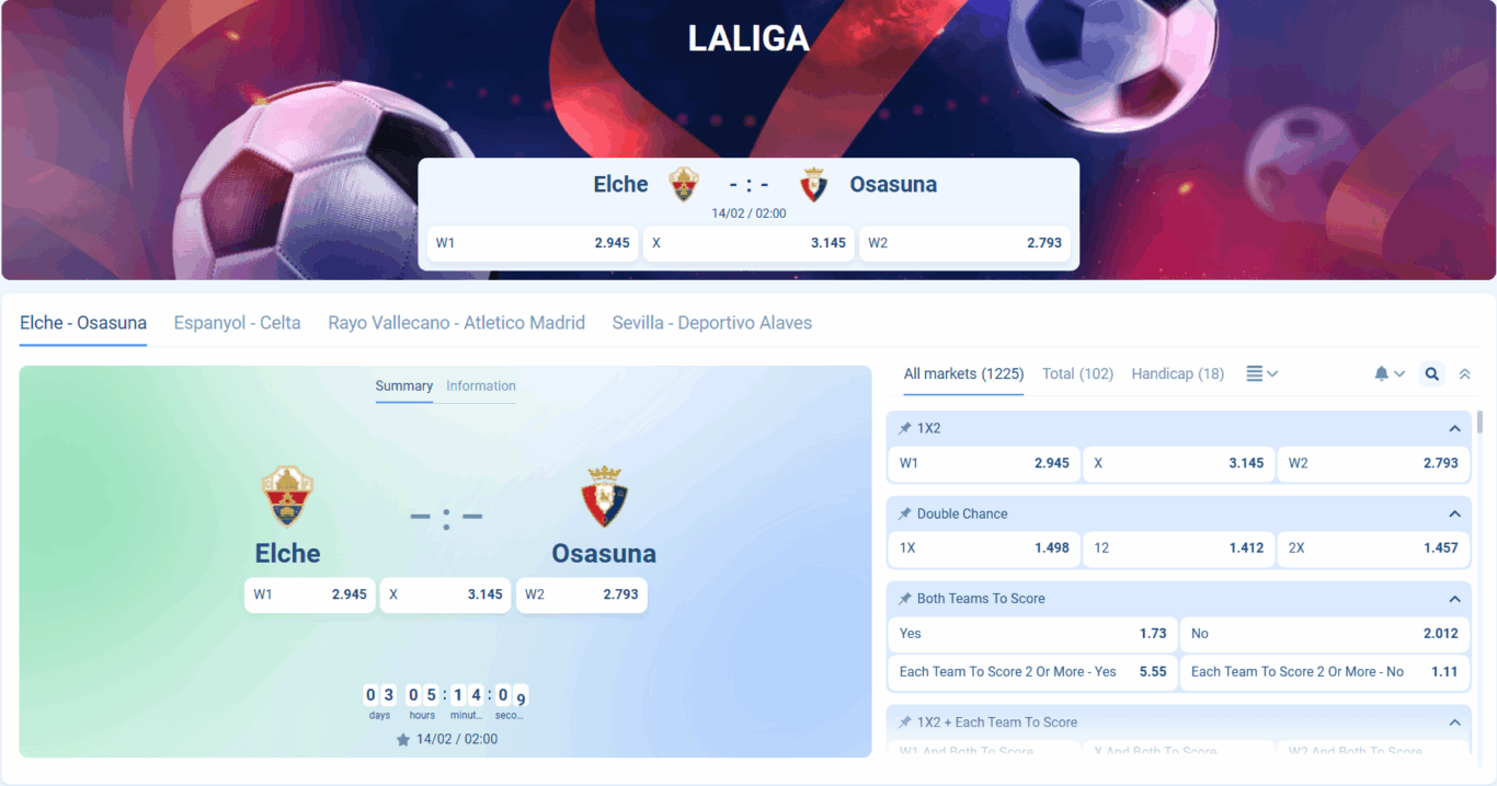 1xbet football betting Bangladesh